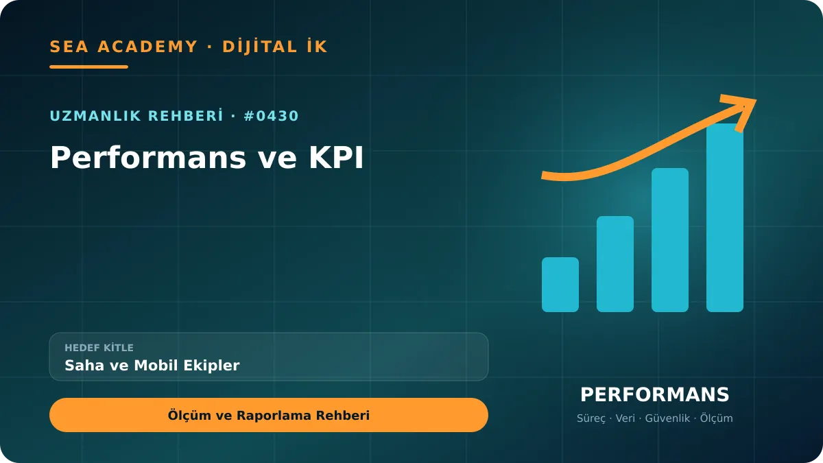 Saha ve Mobil Ekipler İçin Performans ve KPI: Ölçüm ve Raporlama Rehberi kapak görseli