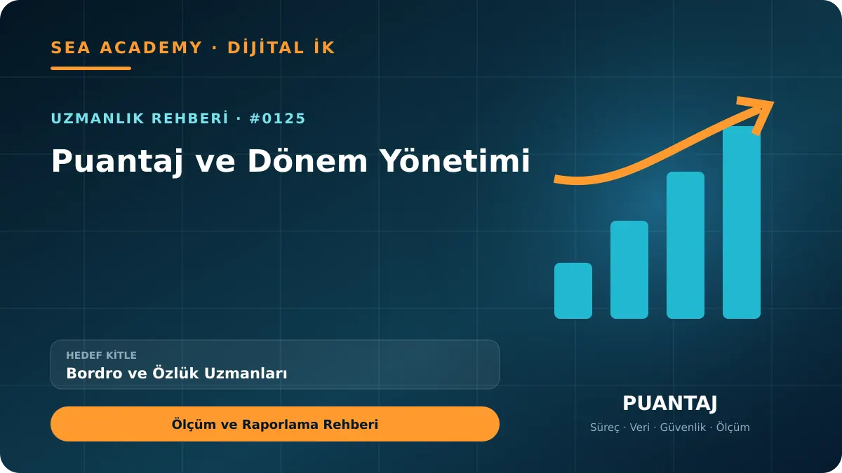 Bordro ve Özlük Uzmanları İçin Puantaj ve Dönem Yönetimi: Ölçüm ve Raporlama Rehberi kapak görseli