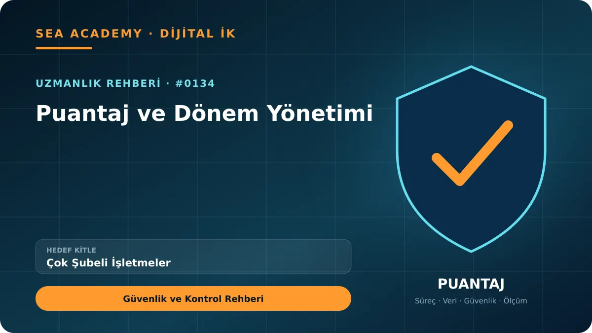 Çok Şubeli İşletmeler İçin Puantaj ve Dönem Yönetimi: Güvenlik ve Kontrol Rehberi kapak görseli