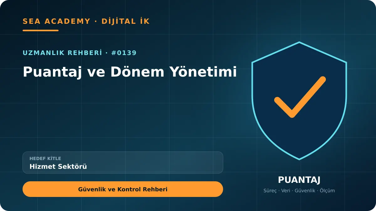Hizmet Sektörü İçin Puantaj ve Dönem Yönetimi: Güvenlik ve Kontrol Rehberi kapak görseli