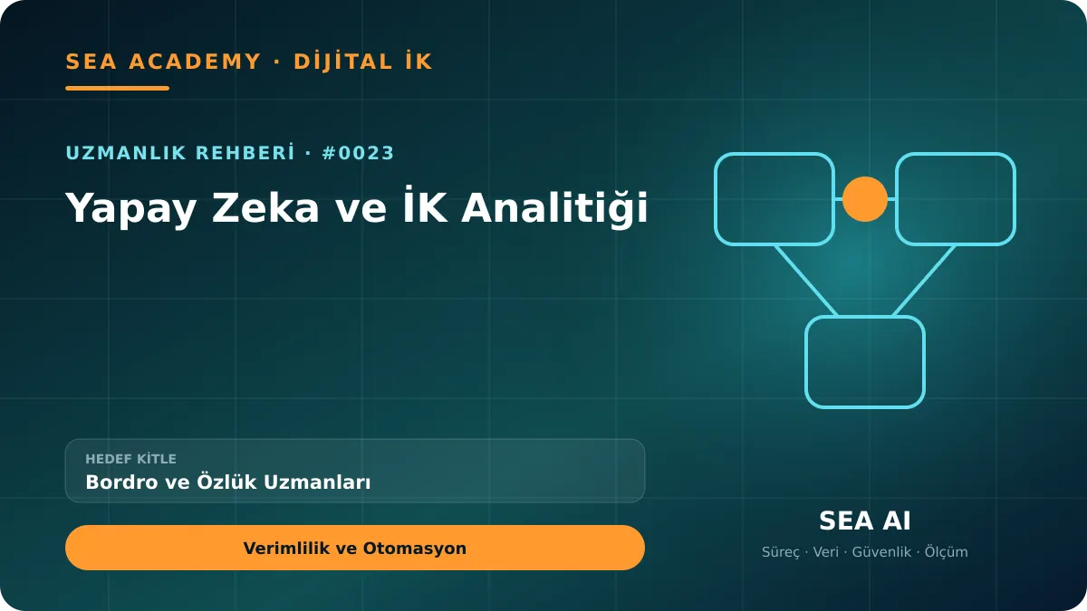 Bordro ve Özlük Uzmanları İçin Yapay Zeka ve İK Analitiği: Verimlilik ve Otomasyon kapak görseli