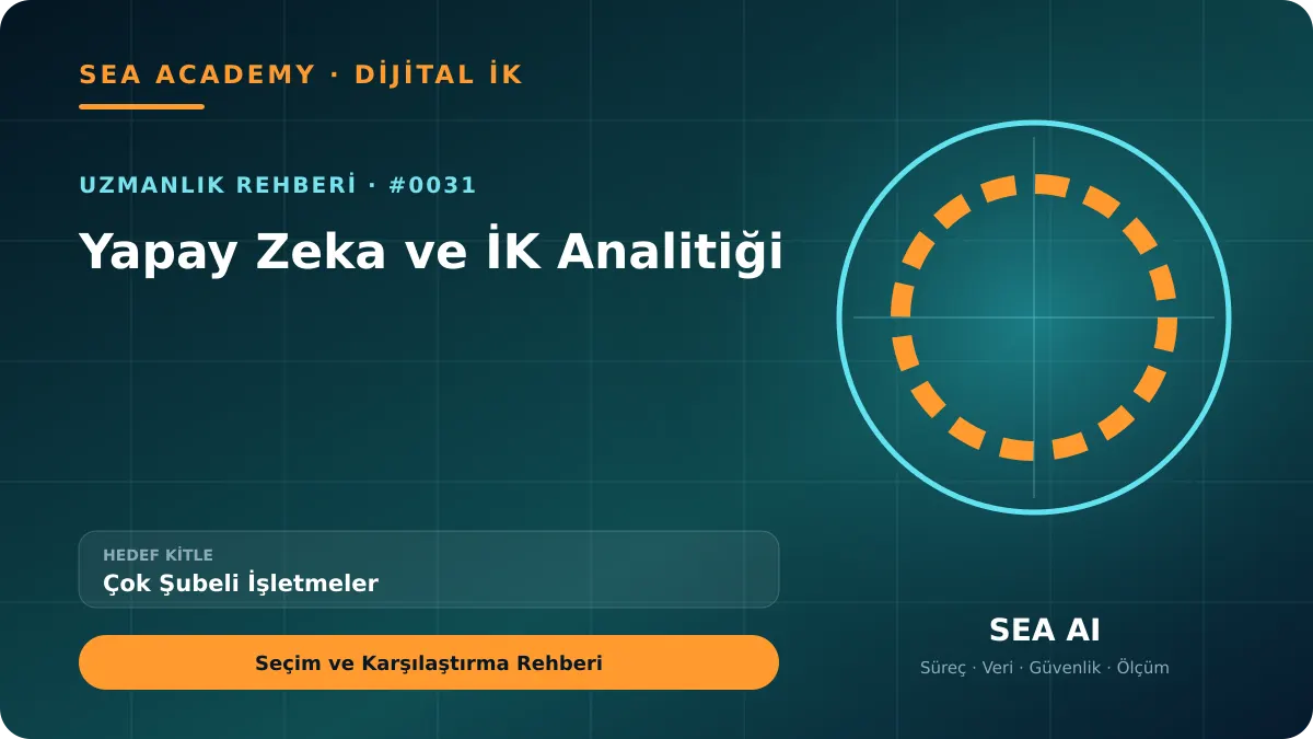 Çok Şubeli İşletmeler İçin Yapay Zeka ve İK Analitiği: Seçim ve Karşılaştırma Rehberi kapak görseli