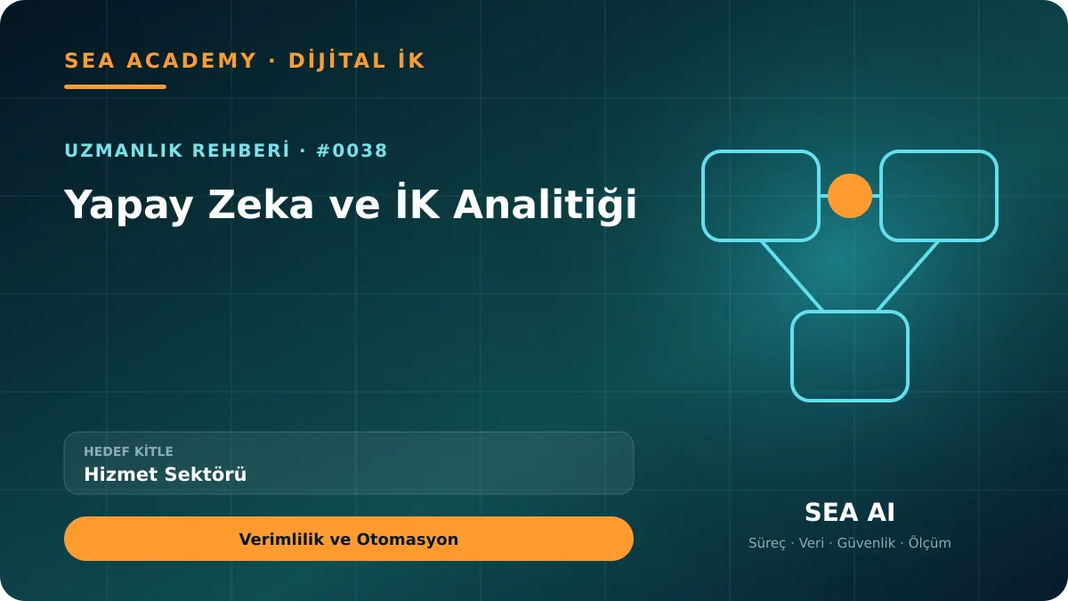 Hizmet Sektörü İçin Yapay Zeka ve İK Analitiği: Verimlilik ve Otomasyon kapak görseli