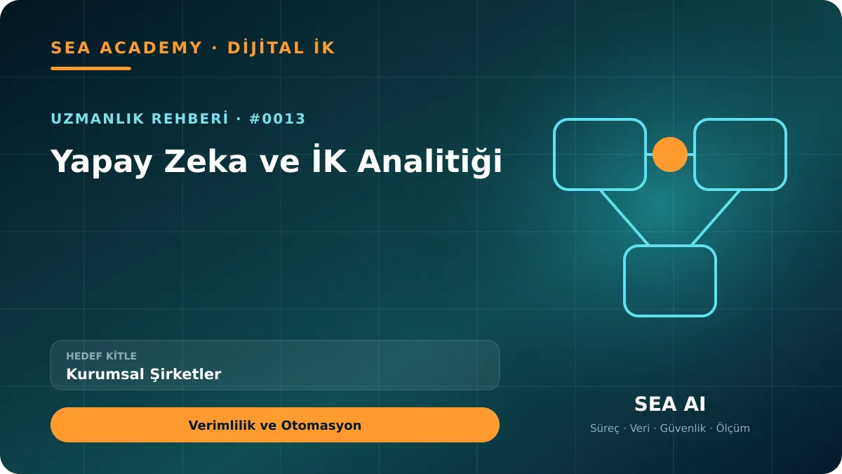 Kurumsal Şirketler İçin Yapay Zeka ve İK Analitiği: Verimlilik ve Otomasyon kapak görseli