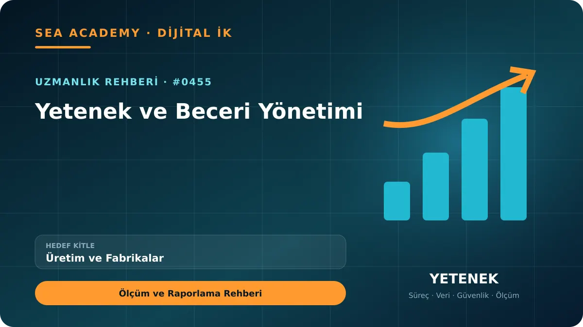 Üretim ve Fabrikalar İçin Yetenek ve Beceri Yönetimi: Ölçüm ve Raporlama Rehberi kapak görseli
