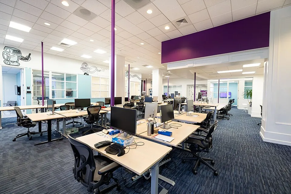Ofis ve ortak çalışma ortamından bir görünüm