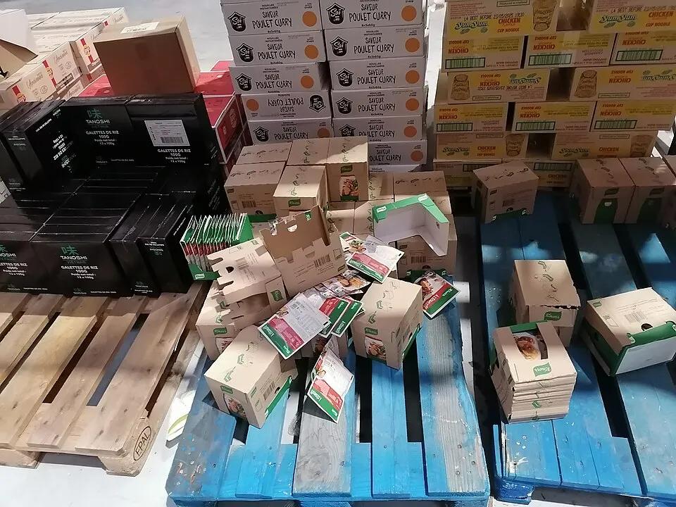 Depolama ve lojistik alanından bir görünüm
