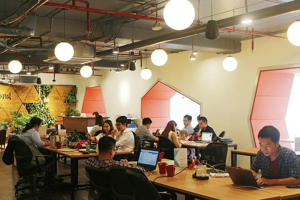 Ofis ve ortak çalışma ortamından bir görünüm