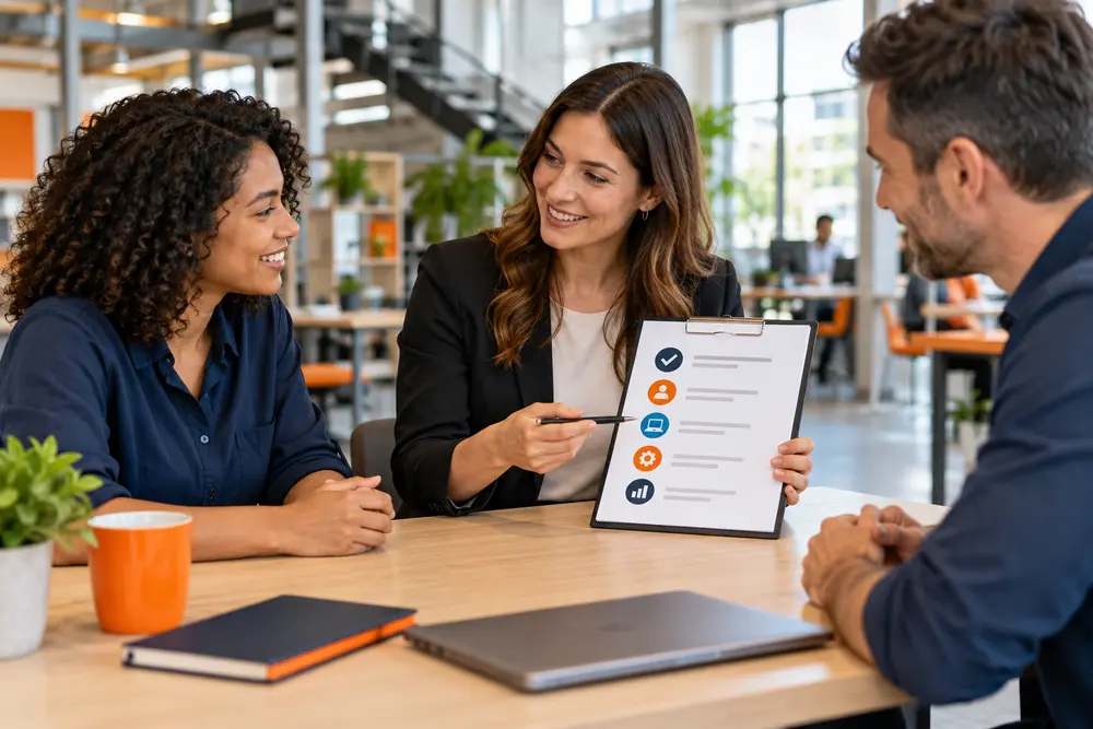 Yeni çalışan onboarding sürecini ve işe giriş kontrol listesini yöneten İK ekibi