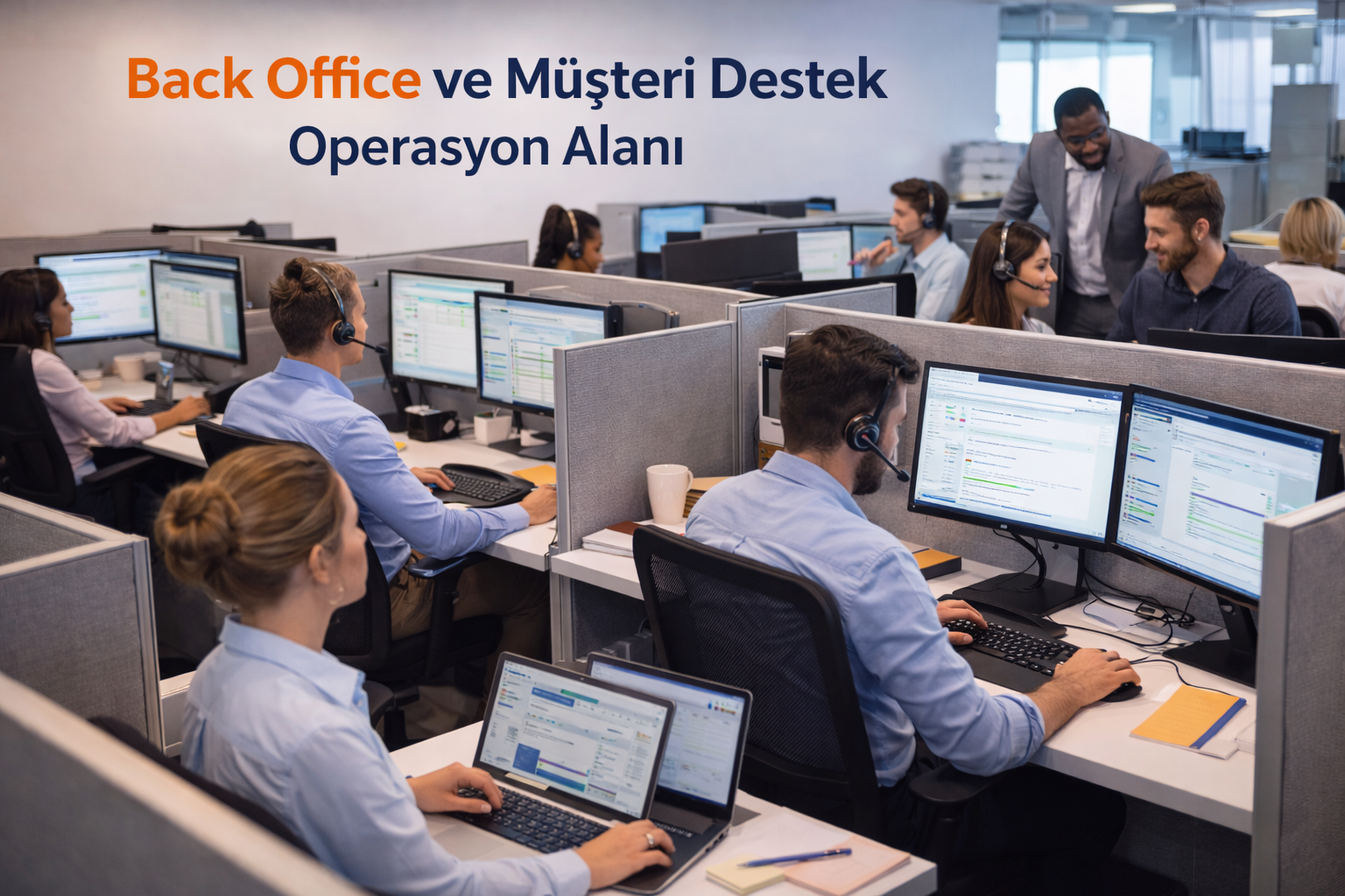 Back office ve müşteri destek operasyon alanı