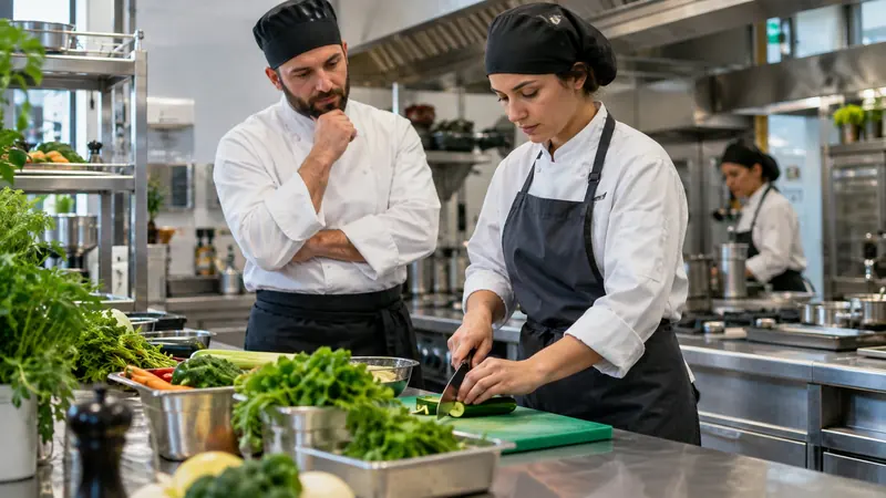 Gıda, restoran ve toplu yemek için temsili çalışma ortamı