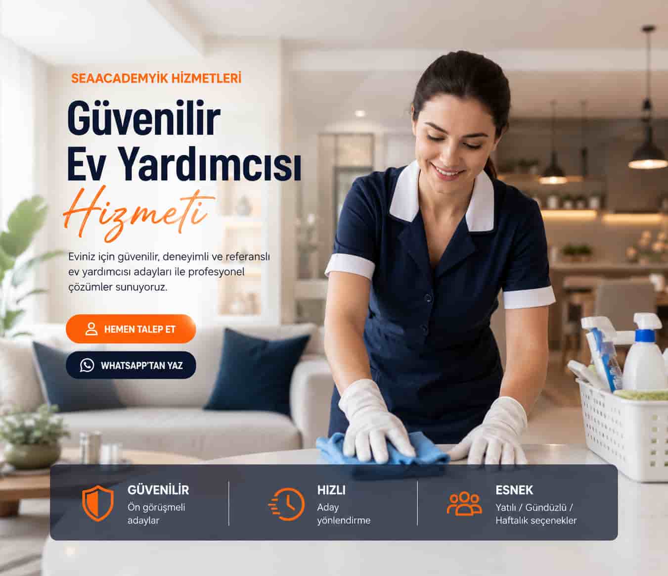 Seaacademyik güvenilir ev yardımcısı hizmeti