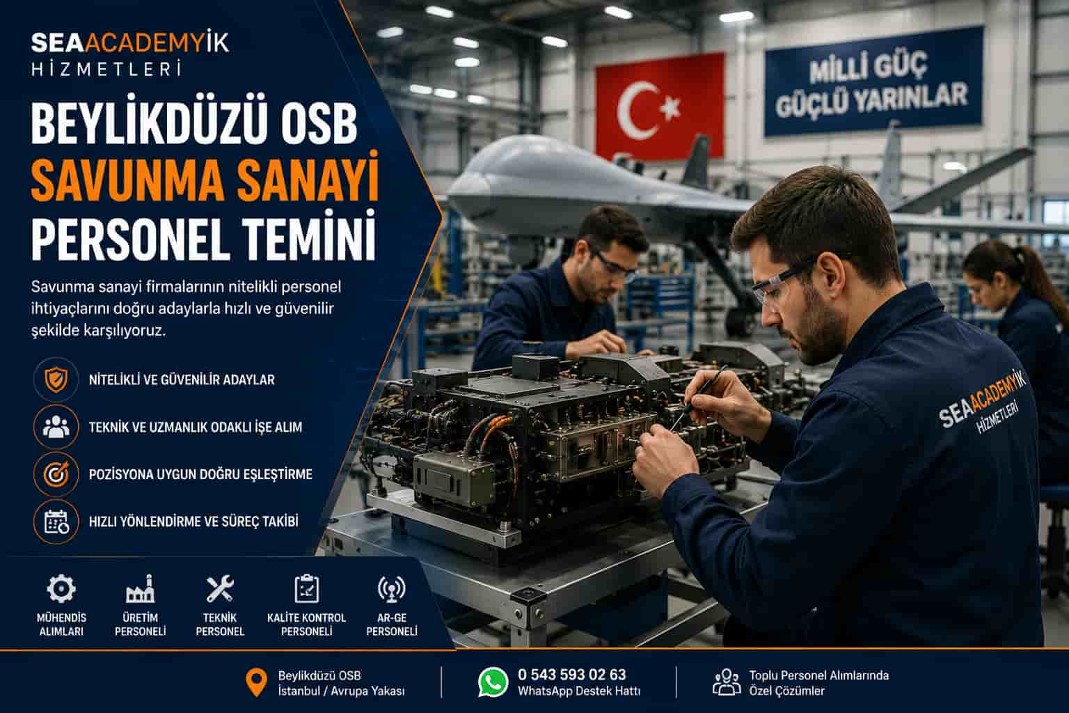 Beylikdüzü savunma sanayi personel alımı