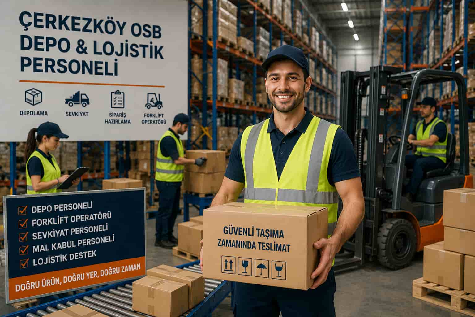 Çerkezköy depo ve lojistik personeli