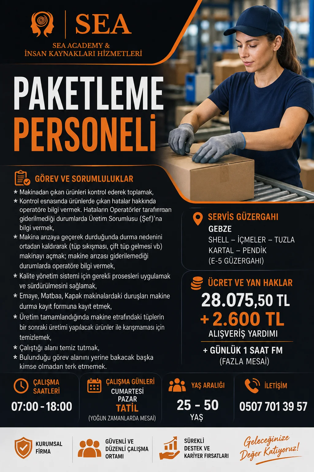 📢 PAKETLEME PERSONELİ ARANIYOR görseli