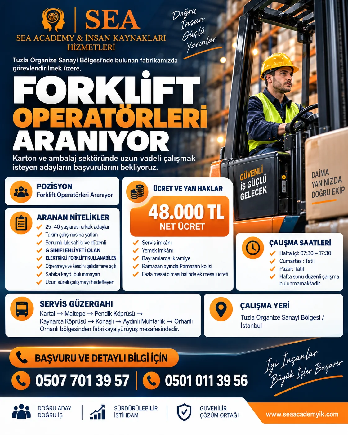🚨 ACİL PERSONEL ALIMI | FORKLİFT OPERATÖRLERİ ARANIYOR! 🚨 görseli